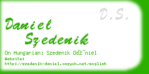 daniel szedenik business card